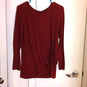 Red Blouse with knot end